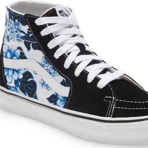 Brand new Vans sk8 hi blue floral print